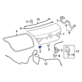 Toyota OE - Rear Deck Lid Stop Buffer
