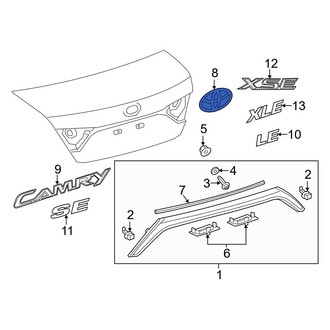 Toyota OE - Rear Deck Lid Emblem