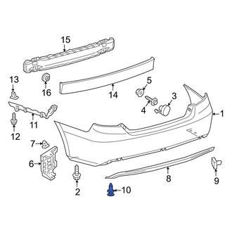 Toyota OE - Bumper Cover Retainer