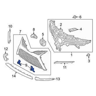 Toyota OE - Front Left Outer Parking Aid Sensor Housing