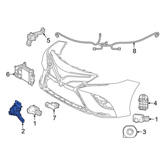 Toyota OE - Front Outer Parking Aid Sensor Housing