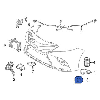Toyota OE - Front Outer Parking Aid Sensor Housing
