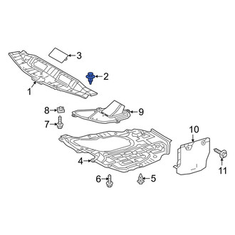 Toyota OE - Radiator Support Access Cover Clip