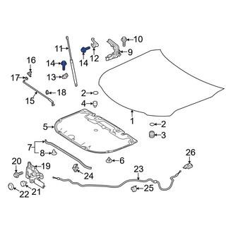 Toyota OE - Hood Lift Support Stud Bolt