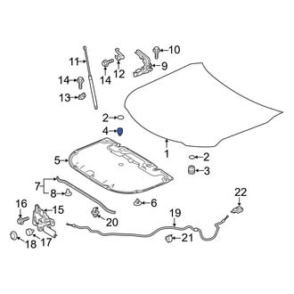Toyota OE - Front Inner Hood Stop Buffer