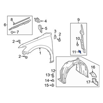 Toyota OE - Fender Filler Panel Clip