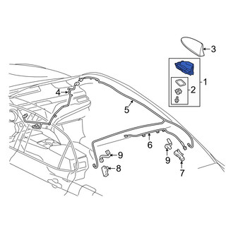 Toyota OE - Radio Antenna Assembly