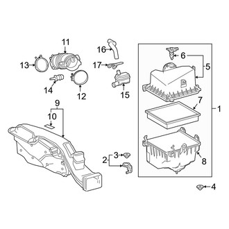 Toyota OE - Air Filter and Housing Assembly