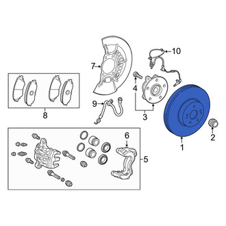 Toyota OE - Front Disc Brake Rotor