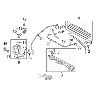 Toyota OE - Front Windshield Washer Nozzle