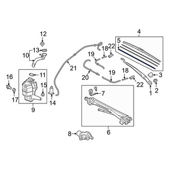 Toyota OE - Front Right Wiper Blade Refill