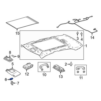 Toyota OE - Sun Visor Cap