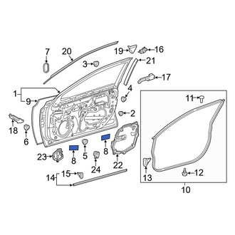 Toyota OE - Rear Door Panel Insulation