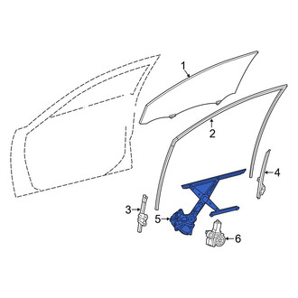 Toyota OE - Front Left Window Regulator