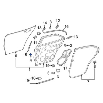Toyota OE - Rear Door Plug