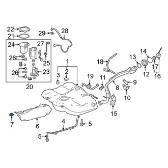 Toyota OE - Fuel Tank Shield Clip