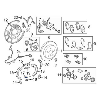 Toyota OE - Rear Left Upper Parking Brake Shoe Return Spring