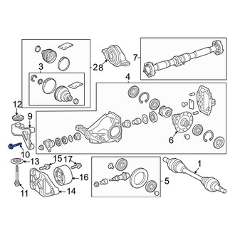 Toyota OE - Differential Housing Support Bolt