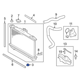 Toyota OE - Lower Radiator Insulator