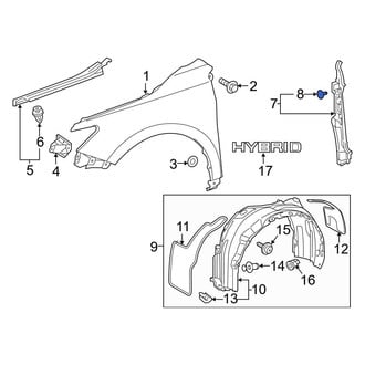 Toyota OE - Fender Insulator Clip