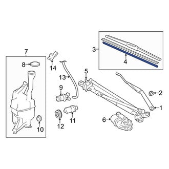 Toyota OE - Front Right Wiper Blade Refill