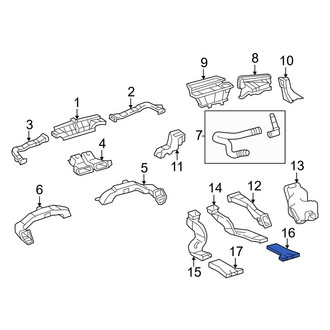 Toyota OE - Rear Right Instrument Panel Air Duct