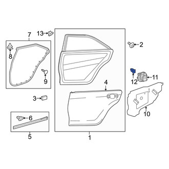 Toyota OE - Door Access Cover Nut
