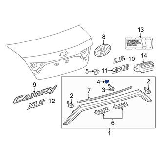 Toyota OE - Liftgate Finish Panel Grommet