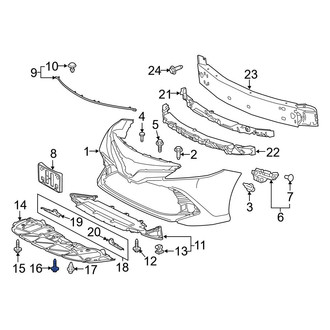 Toyota OE - Mud Guard Screw