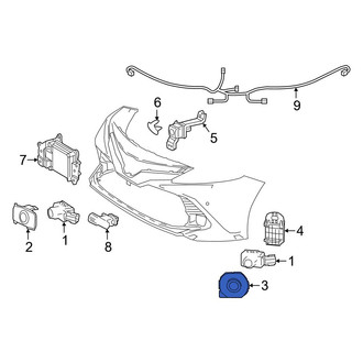 Toyota OE - Front Left Inner Parking Aid Sensor Housing