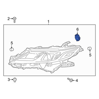 Toyota OE - Front Headlight Bulb Cap