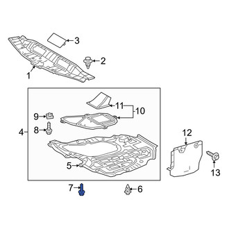 Toyota OE - Radiator Support Splash Shield Bolt