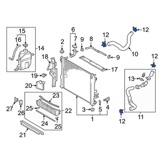 Toyota OE - Front Radiator Hose Clamp