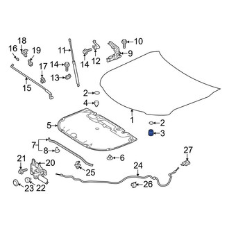 Toyota OE - Front Outer Hood Stop Buffer