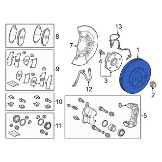 Toyota OE - Front Disc Brake Rotor