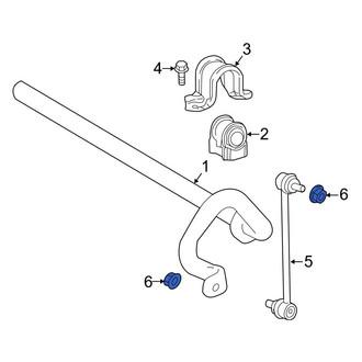 Toyota OE - Front Suspension Stabilizer Bar Link Nut