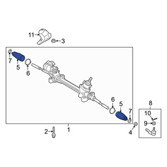 Toyota OE - Rack and Pinion Bellows