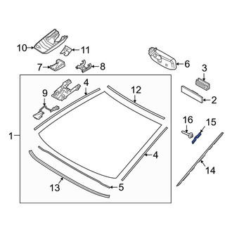 Toyota OE - Windshield Molding Clip
