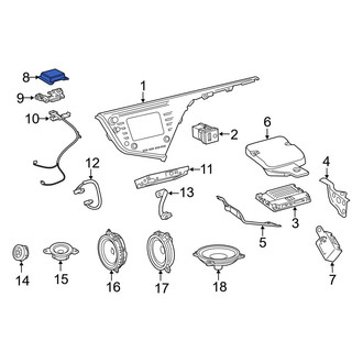 Toyota OE - GPS Navigation System Antenna