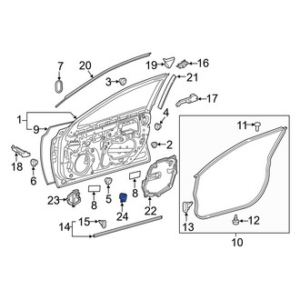 Toyota OE - Front Door Access Cover
