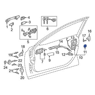 Toyota OE - Front Door Latch Seal