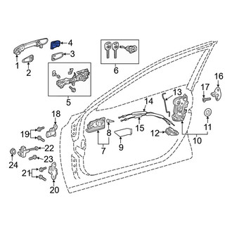 Toyota OE - Rear Exterior Door Handle Cover