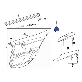 Toyota OE - Rear Door Window Switch