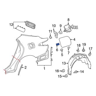 Toyota OE - Rear Fuel Door Spring