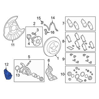 Toyota OE - Rear Parking Brake Actuator