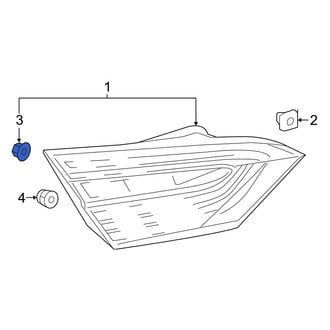 Toyota OE - Back Up Light Assembly Nut