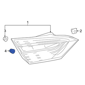 Toyota OE - Back Up Light Assembly Nut
