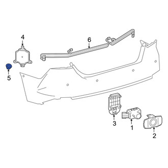 Toyota OE - Blind Spot Detection System Warning Sensor Nut