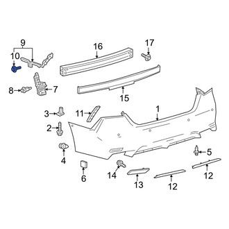 Toyota OE - Bumper Cover Retainer