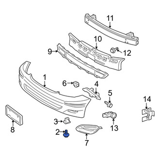 Toyota OE - Radiator Support Air Deflector Clip